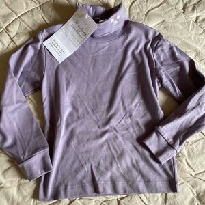 Vintage Strasburg Orchid Embroidered Turtleneck NWT